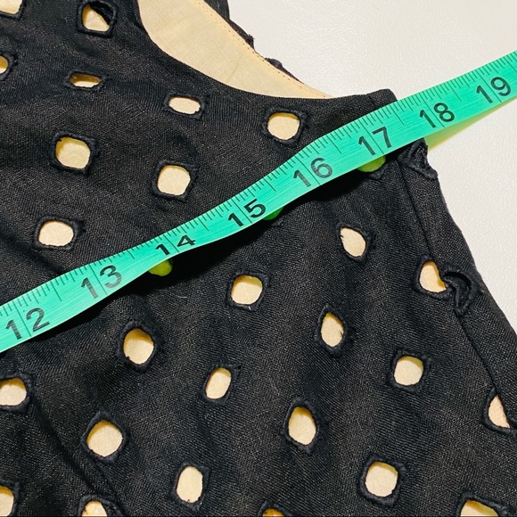 Tigerlily Australia Black Nude Tan Eyelet Dress Full Circle Tail Size US 6 - Picture 4 of 9